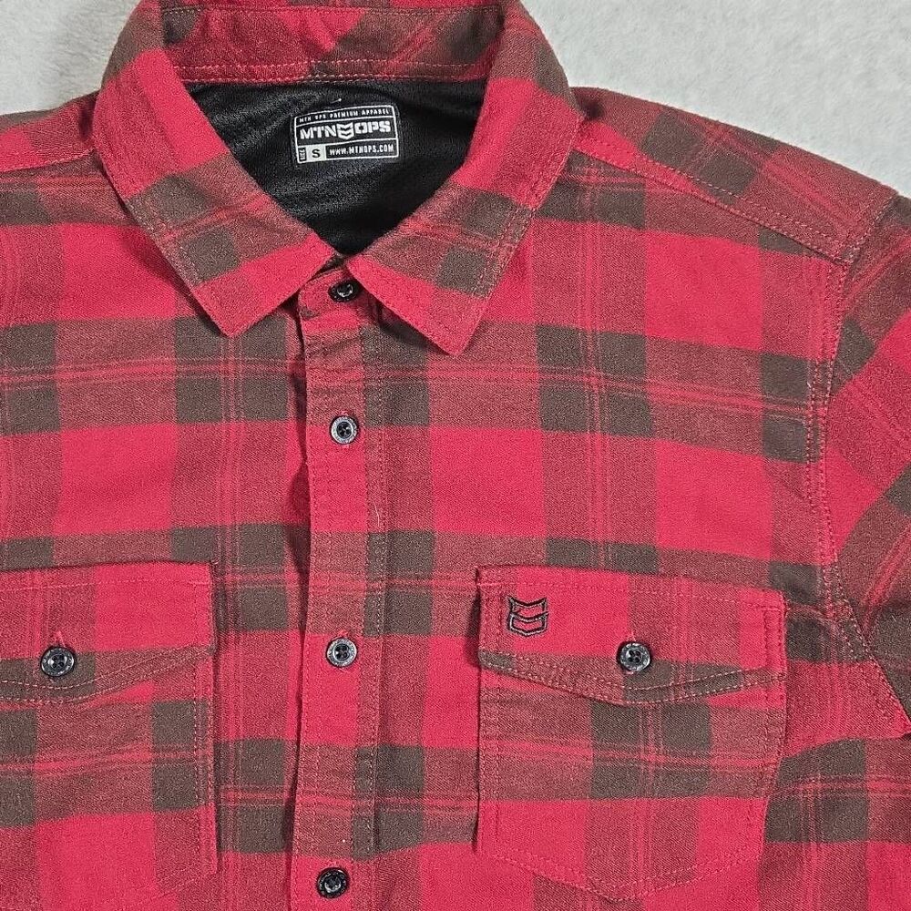 MTN OPS Flannel Shirt *Damaged Buffalo Plaid Small Tactical